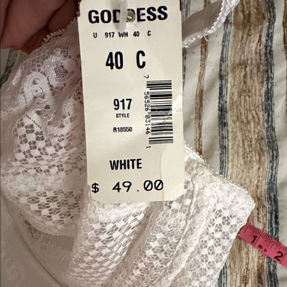 Goddess White Lace Shapewear Bodysuit - Picture 5 of 11